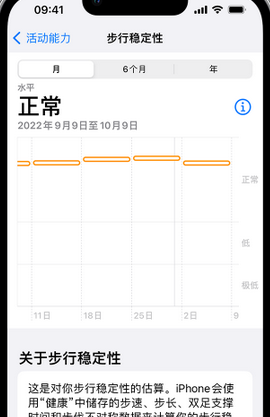 新密iPhone手机维修如何在iPhone开启'步行稳定性通知'