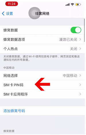 新密苹果14维修网分享如何给iPhone14的SIM卡设置密码 