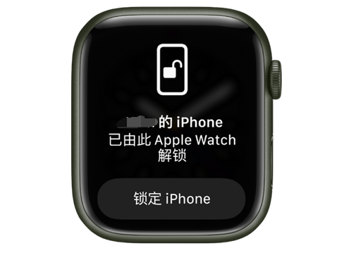 新密苹果手机维修分享用 AppleWatch 解锁配备面容 ID 的 iPhone方法 