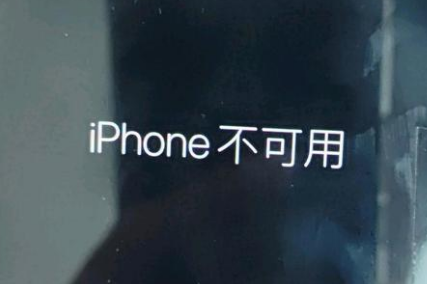 新密苹果服务网点分享锁屏界面显示“iPhone 不可用”如何解决 