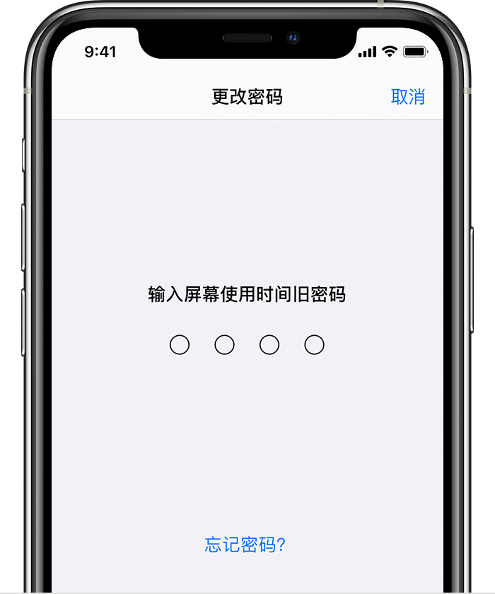 新密苹果手机维修分享iOS 14 忘记屏幕使用时间密码怎么办 